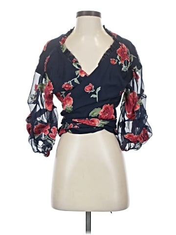 Lovers + Friends 3/4 Sleeve Blouse (view 1)