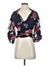 Lovers + Friends 100% Polyester Blue 3/4 Sleeve Blouse Size S - photo 1
