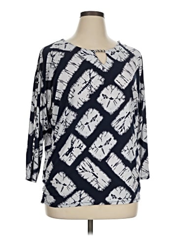 JM Collection 3/4 Sleeve Blouse (view 1)