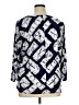 JM Collection Blue 3/4 Sleeve Blouse Size XL - photo 2