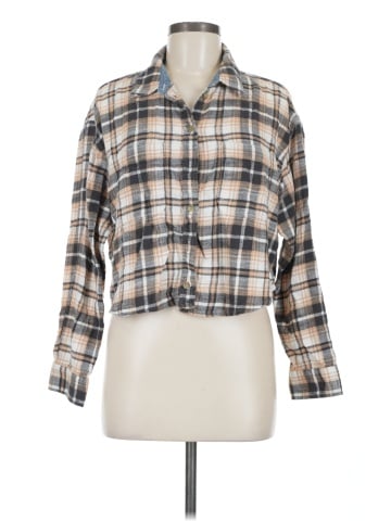 American Eagle Outfitters Long Sleeve Button-Down Shirt (view 1)