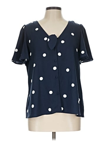 LC Lauren Conrad Short Sleeve Blouse (view 2)
