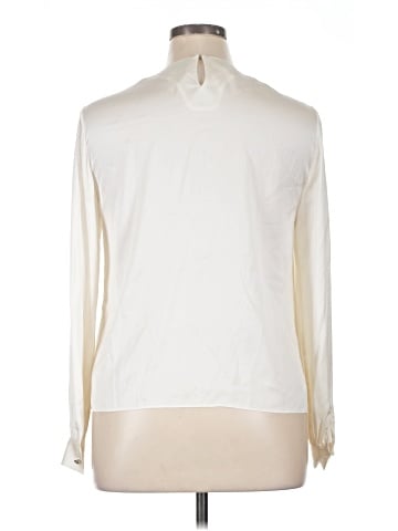 Intermix Long Sleeve Silk Top (view 2)