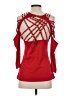 LA Cite Red 3/4 Sleeve Top Size S - photo 2