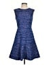 J.Crew Tweed Blue Cocktail Dress Size 4 - photo 1