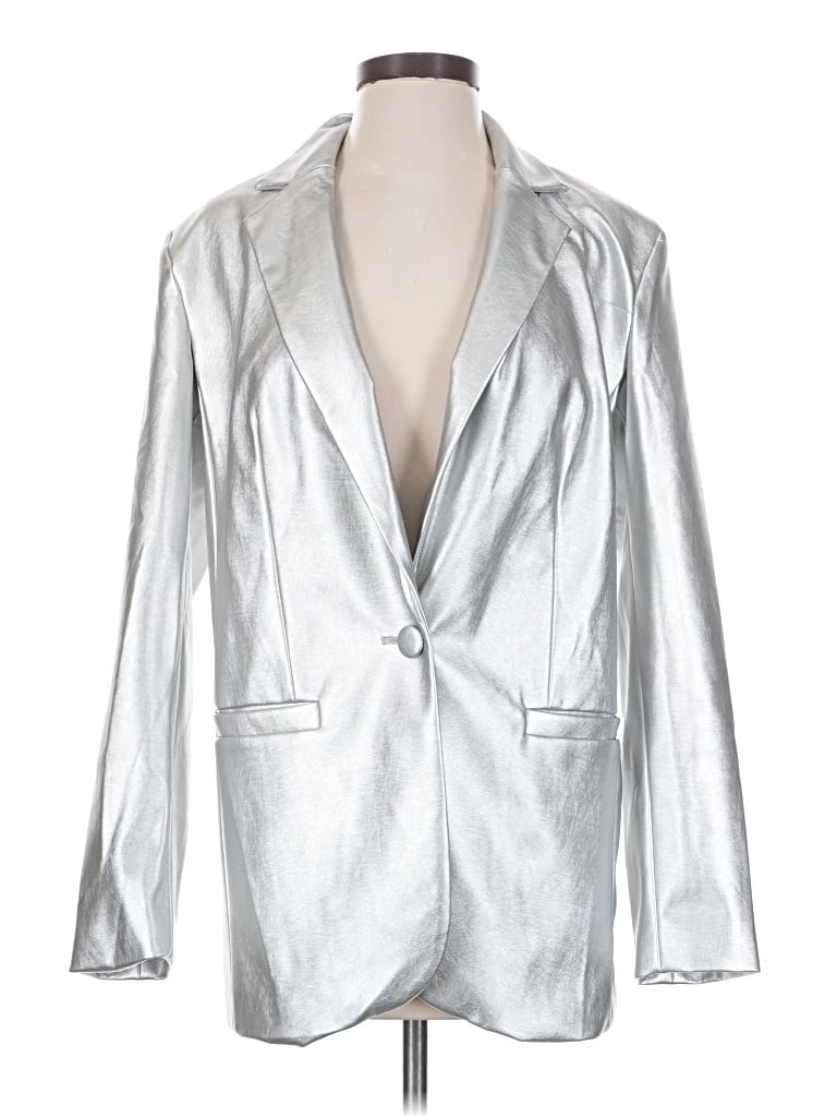 Pre-owned A New Day Blazer Jacket In Silver