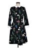 Pappagallo Floral Black Casual Dress Size 6 - photo 1