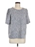 Ella Moss Silver Short Sleeve Blouse Size M - photo 1