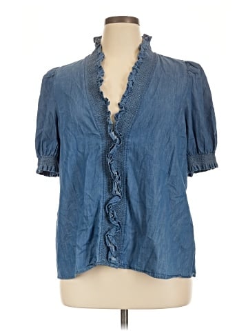 Crown & Ivy Short Sleeve Blouse (view 1)