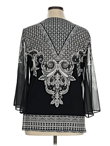 JM Collection 3/4 Sleeve Blouse (view 2)