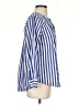 J.Crew Stripes Blue Long Sleeve Blouse Size S - photo 4