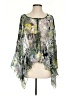 BCBGMAXAZRIA 100% Polyester Green 3/4 Sleeve Blouse Size S - photo 1