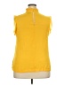 Who What Wear 100% Polyester Yellow Sleeveless Blouse Size XXL - photo 2