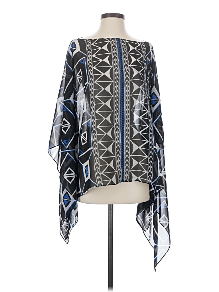 Pre-owned Vince Camuto Long Sleeve Blouse In Blue