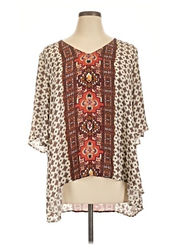 Eyeshadow Short Sleeve Blouse (view 1)