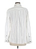 Jachs Girlfriend 100% Rayon Stripes Ivory Long Sleeve Button-Down Shirt Size M - photo 2