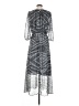 Coldwater Creek 100% Polyester Chevron-herringbone Silver Casual Dress Size 4 - photo 2