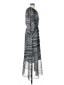 Coldwater Creek 100% Polyester Chevron-herringbone Silver Casual Dress Size 4 - photo 4