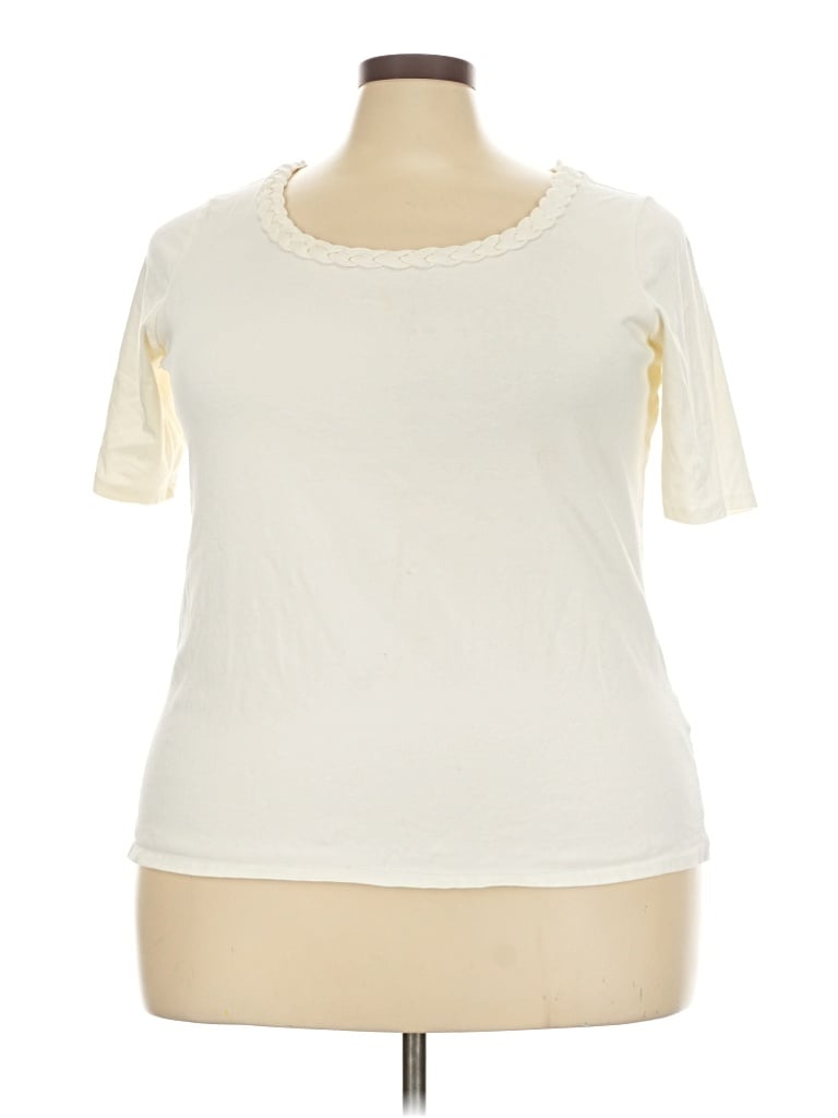 Pre-owned Avenue Short Sleeve T-shirt In Ivory