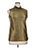 Espresso Metallic Gold Sleeveless Blouse Size XL - photo 1