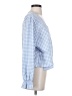 Zara Blue Long Sleeve Blouse Size S - photo 4