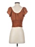 Rip Curl Brown Short Sleeve Top Size XS - photo 2