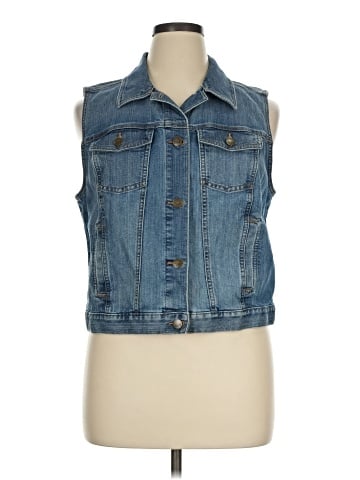 Ann Taylor LOFT Outlet Denim Vest (view 1)