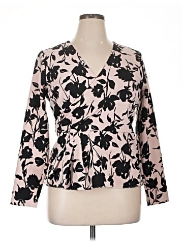 White House Black Market Long Sleeve Blouse (view 1)