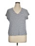 Green Envelope Stripes Gray Short Sleeve T-Shirt Size XL - photo 1