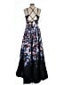 Morgan & Co. 100% Polyester Floral Black Cocktail Dress Size 12 - photo 2