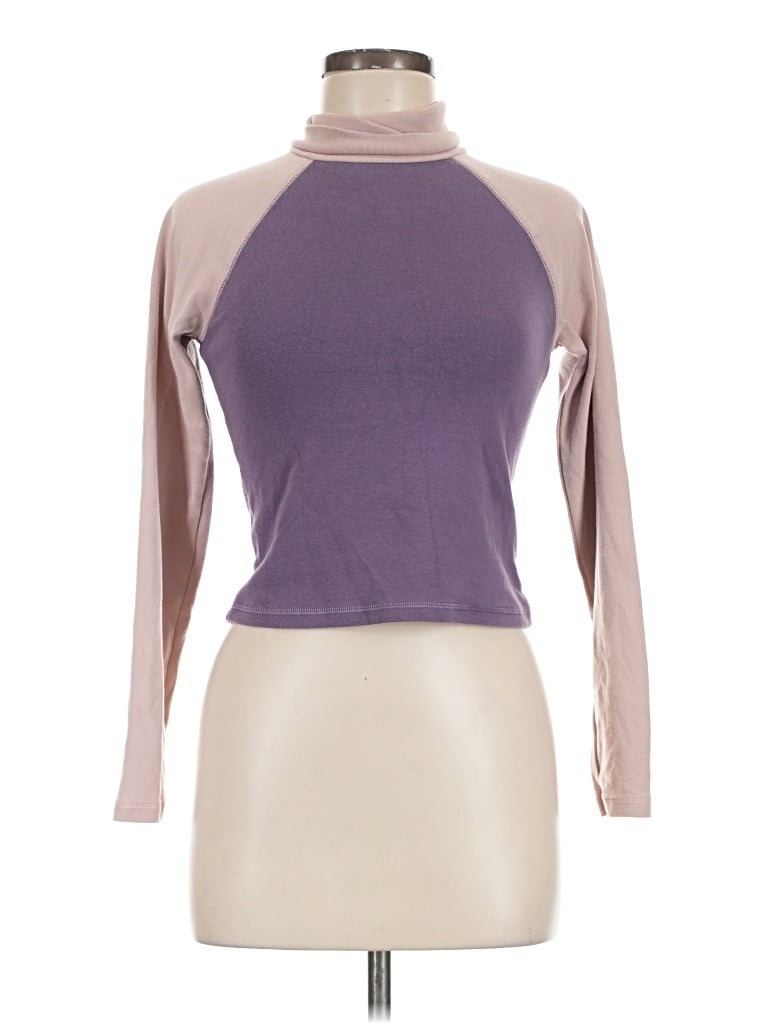 Pre-owned Sunday Best Long Sleeve Turtleneck In Purple