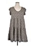 Max Studio Print Brown Casual Dress Size 1X - photo 1