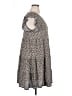 Max Studio Print Brown Casual Dress Size 1X - photo 4