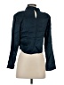 Zara 100% Viscose Blue Long Sleeve Blouse Size M - photo 2