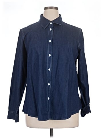 Foxcroft Long Sleeve Button-Down Shirt (view 1)