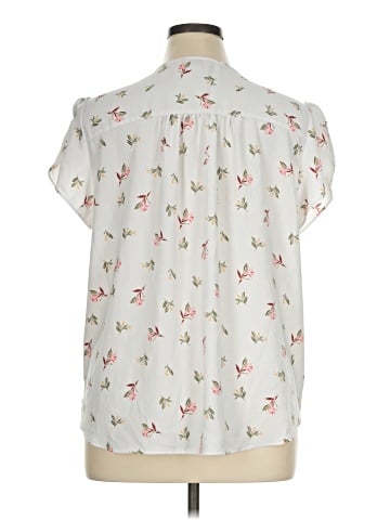 Ann Taylor LOFT Outlet Short Sleeve Blouse (view 2)