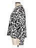DKNY Animal Print Black Silver Pullover Sweater Size L - photo 5