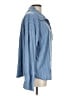 Aligne Stripes Blue Long Sleeve Blouse Size 10 - photo 4