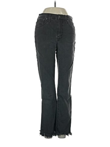 Madewell Cali Demi-Boot Jeans in Berkeley Black: Chewed-Hem Edition (view 1)
