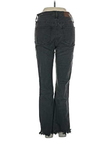 Madewell Cali Demi-Boot Jeans in Berkeley Black: Chewed-Hem Edition (view 2)