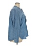 J.Crew 100% Cotton Blue Long Sleeve Blouse Size 2X - photo 4