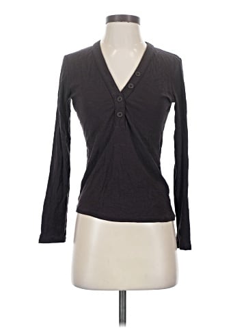 James Perse Long Sleeve Henley (view 1)