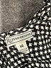 Evan Picone Houndstooth Black Long Sleeve Blouse Size 14 - photo 7