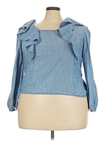 J.Crew Factory Store 3/4 Sleeve Blouse (view 1)