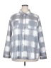 32 Degrees Checkered-gingham Gray 3/4 Sleeve Blouse Size 2X - photo 1