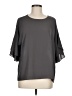 Veronica M. 100% Polyester Gray 3/4 Sleeve Blouse Size M - photo 1
