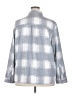 32 Degrees Checkered-gingham Gray 3/4 Sleeve Blouse Size 2X - photo 2