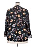 Style&Co 100% Polyester Floral Black Long Sleeve Blouse Size XXL - photo 2