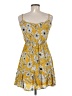 Assorted Brands 100% Polyester Yellow Casual Dress Size M - photo 2