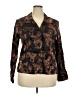 Soft Works Brown Long Sleeve Blouse Size 18 - photo 1